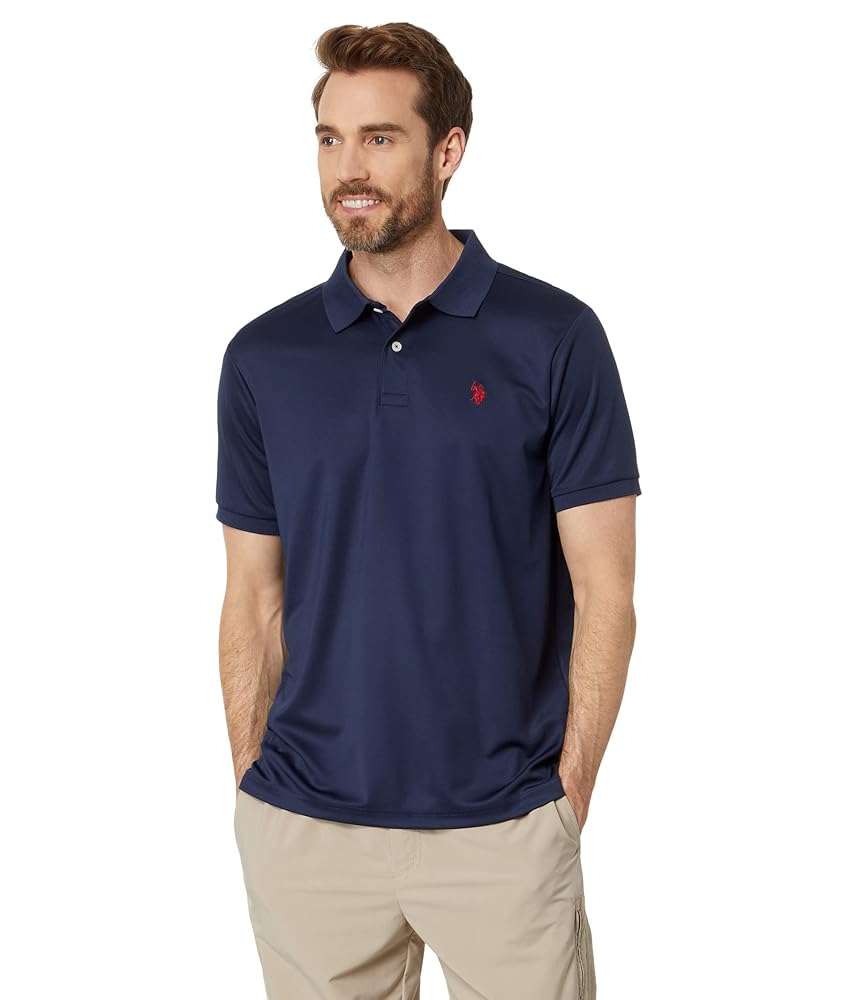 U.S. Polo Assn. Men's Fit Solid Short Sleeve Stretch Poly